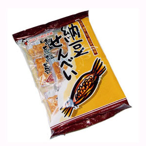 写真:おはよう納豆 納豆せんべい